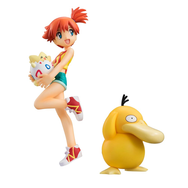Officiële Pokemon G.E.M. Series PVC Figure -  Misty, Togepi, and Psyduck 10,5cm